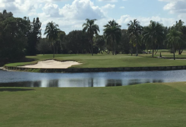 there are a lake and lot of trees on the golf course - Palm Beach National Golf and Country Club