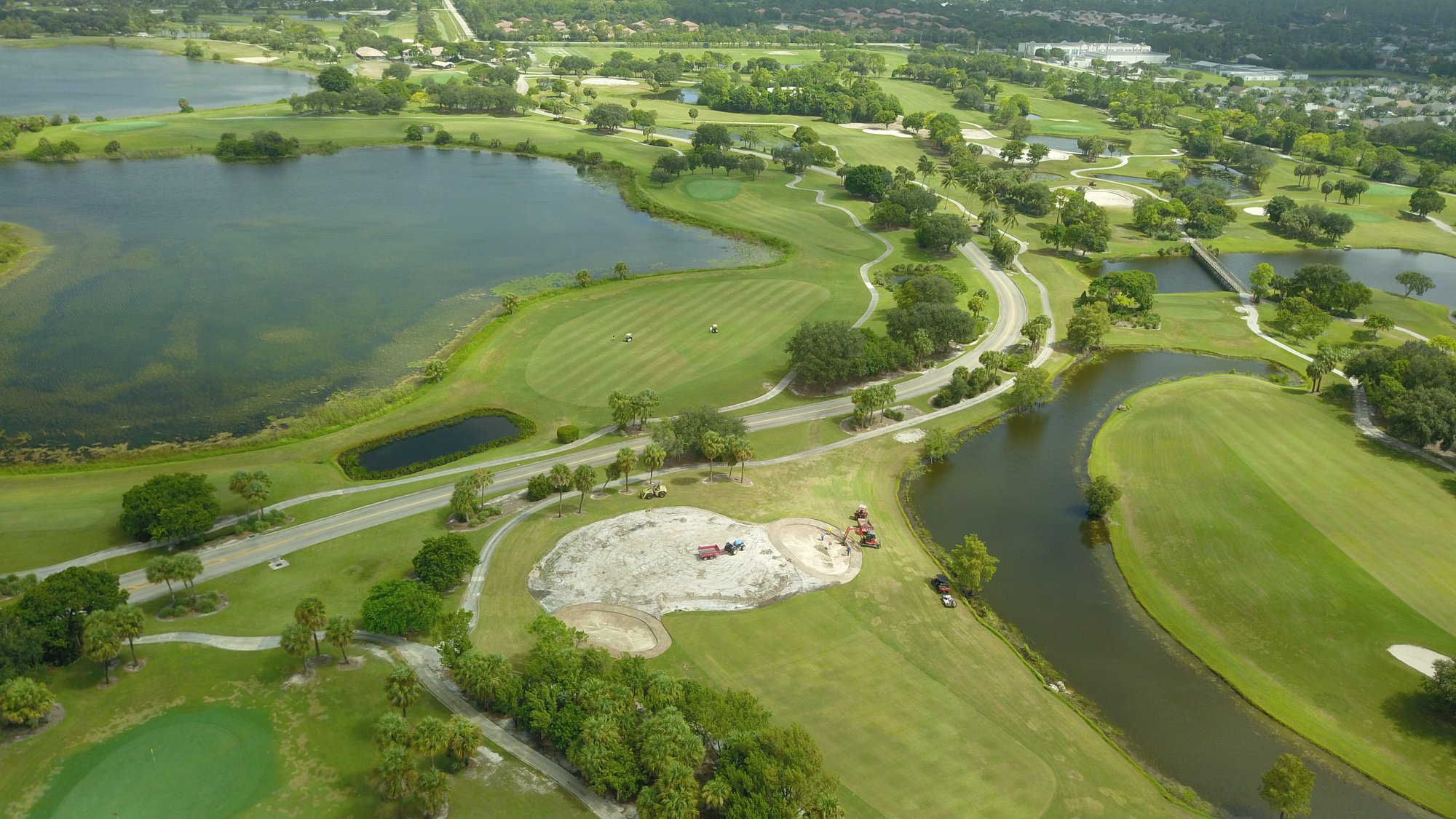 aerial view of the Okeeheelee Golf Course