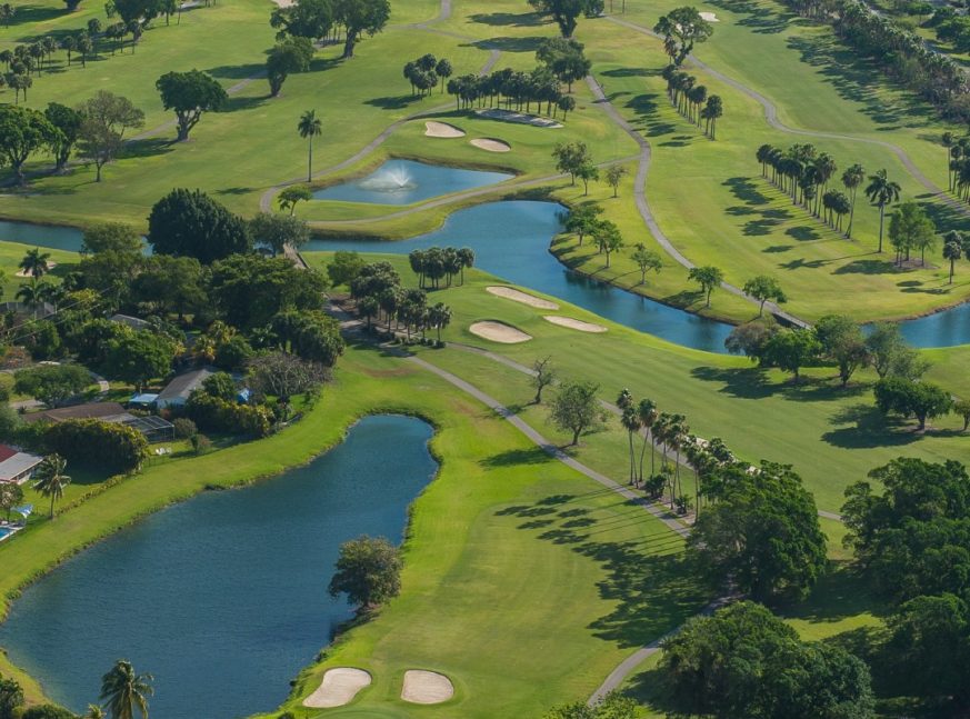 aerial view of the Palmetto Golf Course