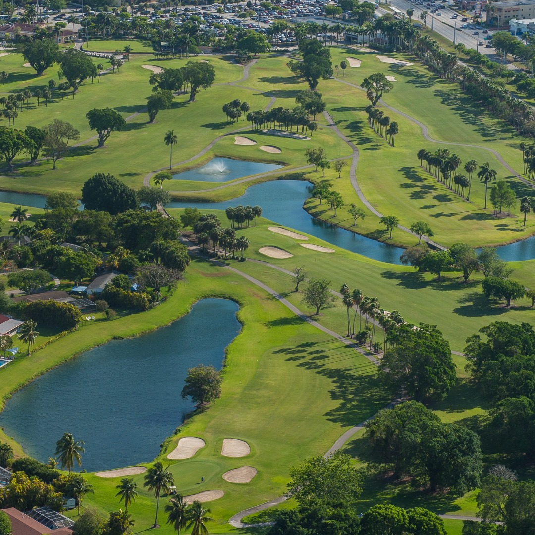 aerial view of the Palmetto Golf Course