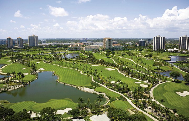 aerial view of the Turnberry Isle Country Club, Soffer Course