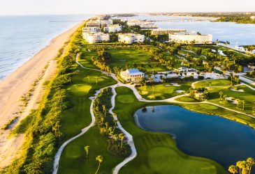aerial view of the Palm Beach Par 3 Golf Course