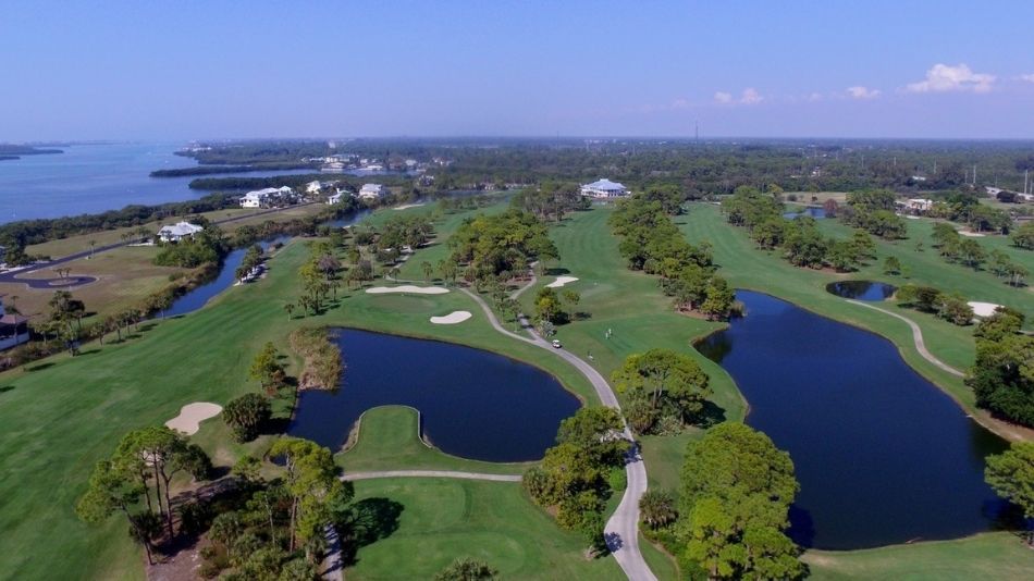 aerial view of the Lemon Bay Golf Club