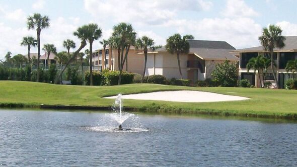 There are numerous clubhouses on the golf course, as well as a lake