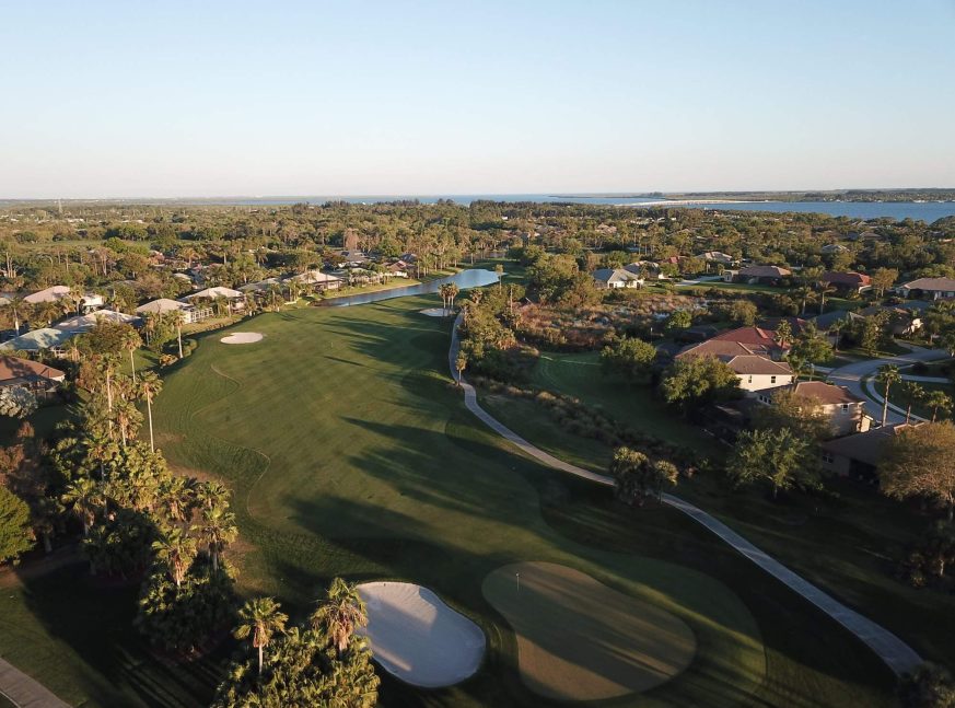 aerial view of the Riverwood Golf Club