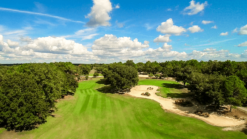 aerial view of the World Woods Golf Club, Rolling Oaks Course