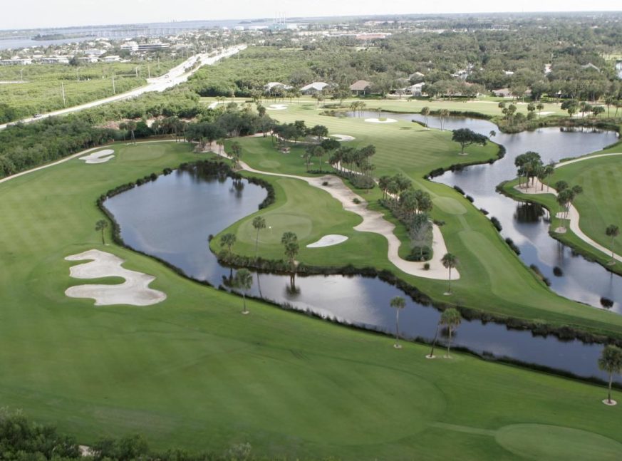 aerial view of the American Golf Club at Vero Beach