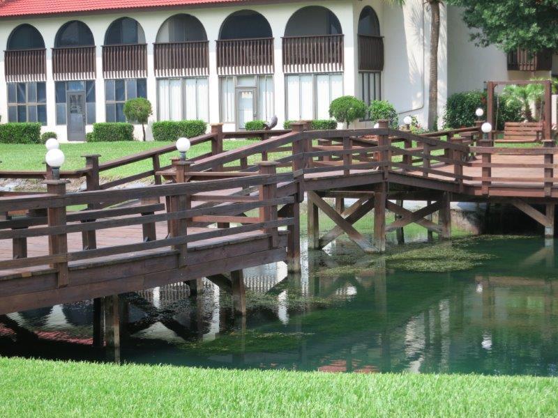 On the lake, there is a bridge - Lake Wales Country Club