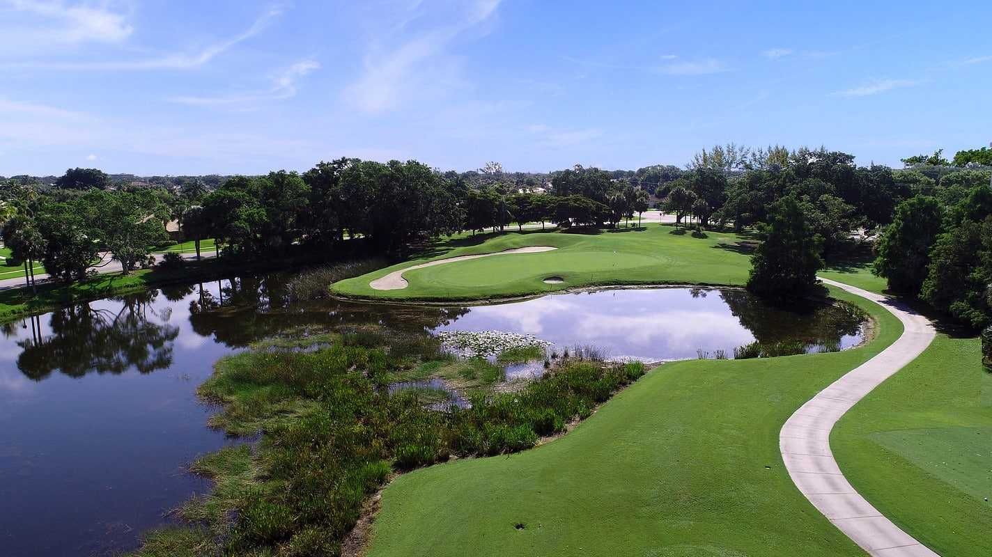 aerial view of the Deep Creek Golf Club