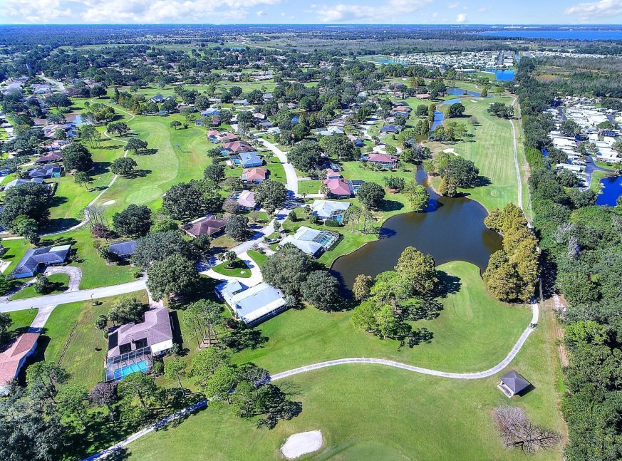 aerial view of the Cypresswood Golf and Country Club
