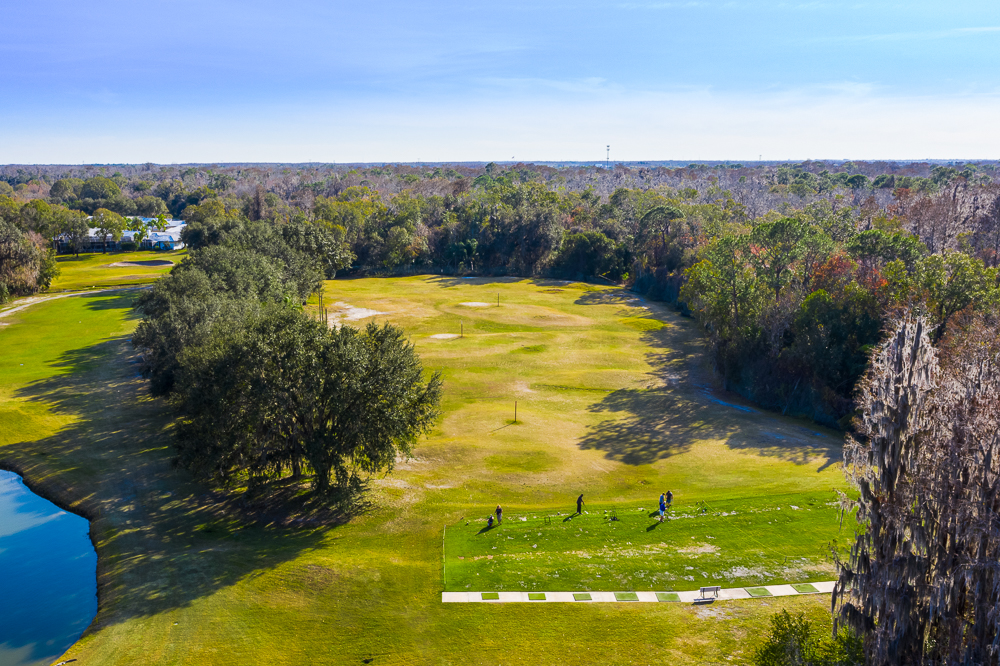 above view of the Crescent Oaks Country Club