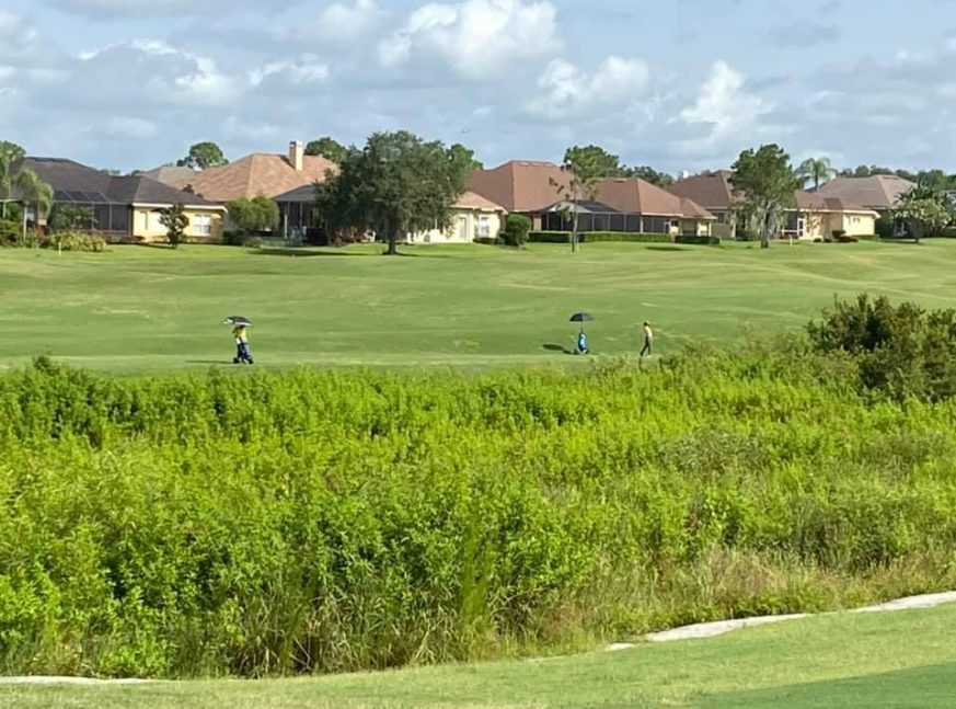 on the golf course there are a lot of homes - YMCA Par 3 Home of the First Tee of Lakeland