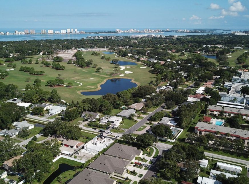 above view of the Pelican Golf Club