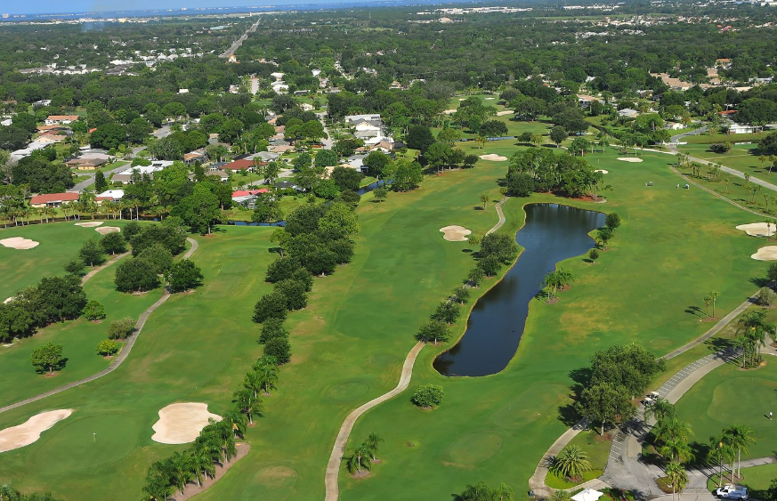 Palm Aire Country Club in Sarasota from above