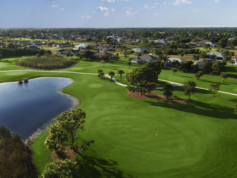 above view of golf course of Rotonda Golf and Country Club, Long Marsh, The White Marsh