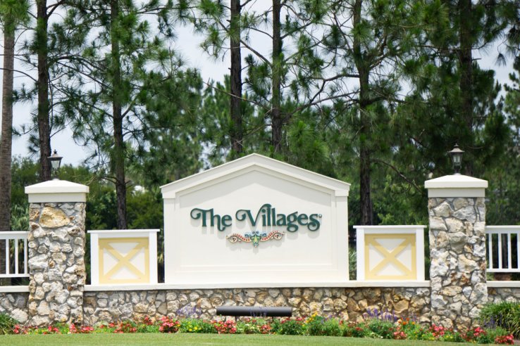 The village signage