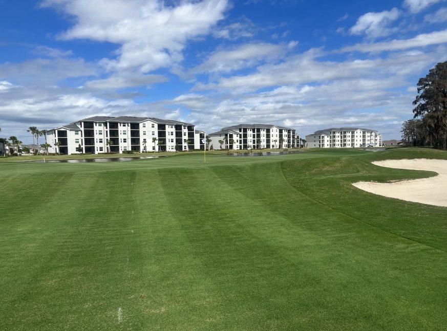 There condos on the golf course - The National at Ave Maria