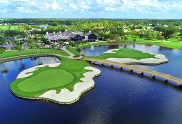 Lake and homes in golf course - Fiddlesticks Country Club