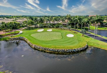 Golf course with lake and homes - Gulf Harbour Yacht and Country Club