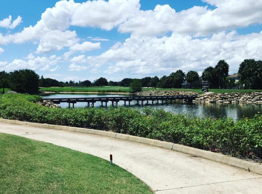 Bridge and lake in golf course - Stoneybrook Golf Club