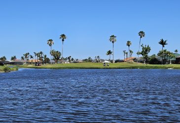 Lake in golf course and homes - Cape Royal Golf Club