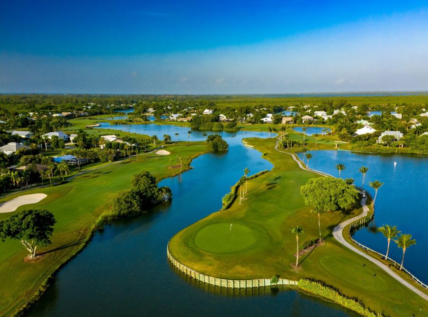 Golf course with lake and homes - Dunes Golf and Tennis Club
