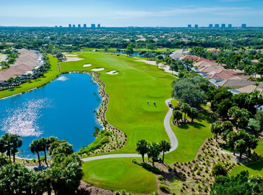 golf course with lake and homes - Shadow Wood Country Club, Preserve Course