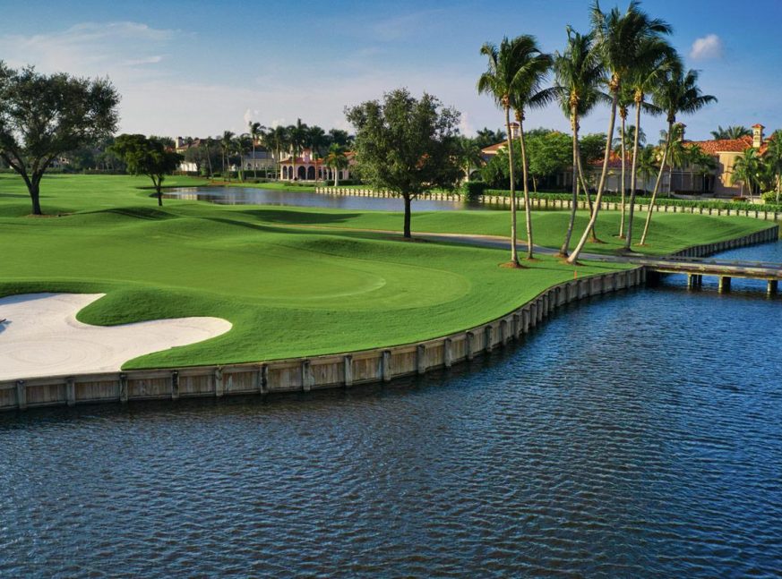 Golf course with lake - The Estates at Bay Colony Golf Club