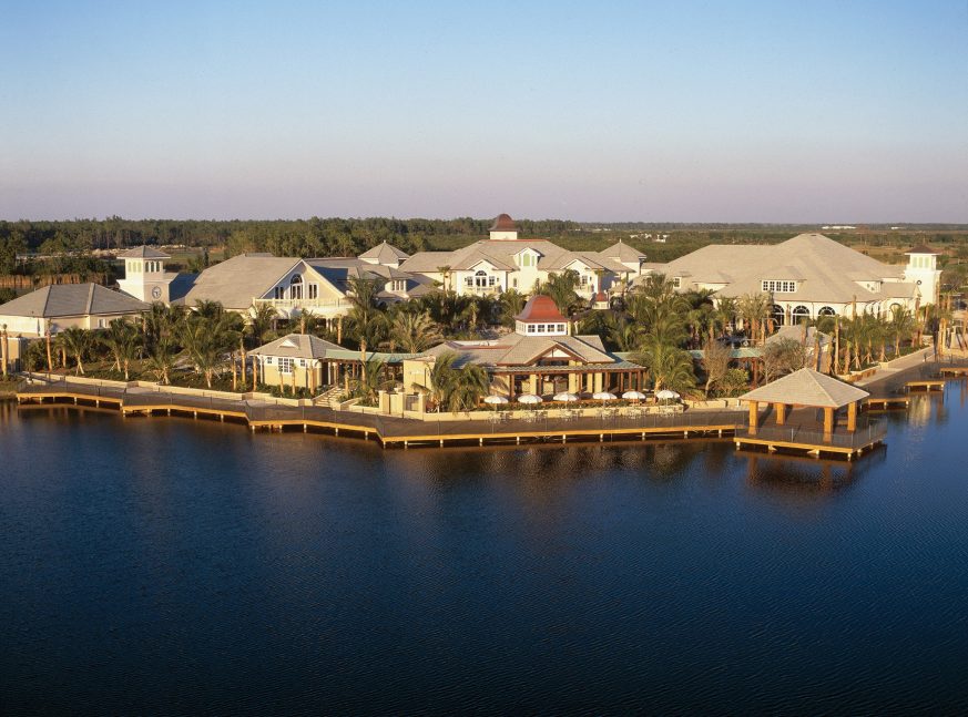 Lake and homes in golf course - Fiddlers Creek