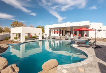 Golf Home - Outdoor resort style swimming and games, sunset views from casita upstairs patio.